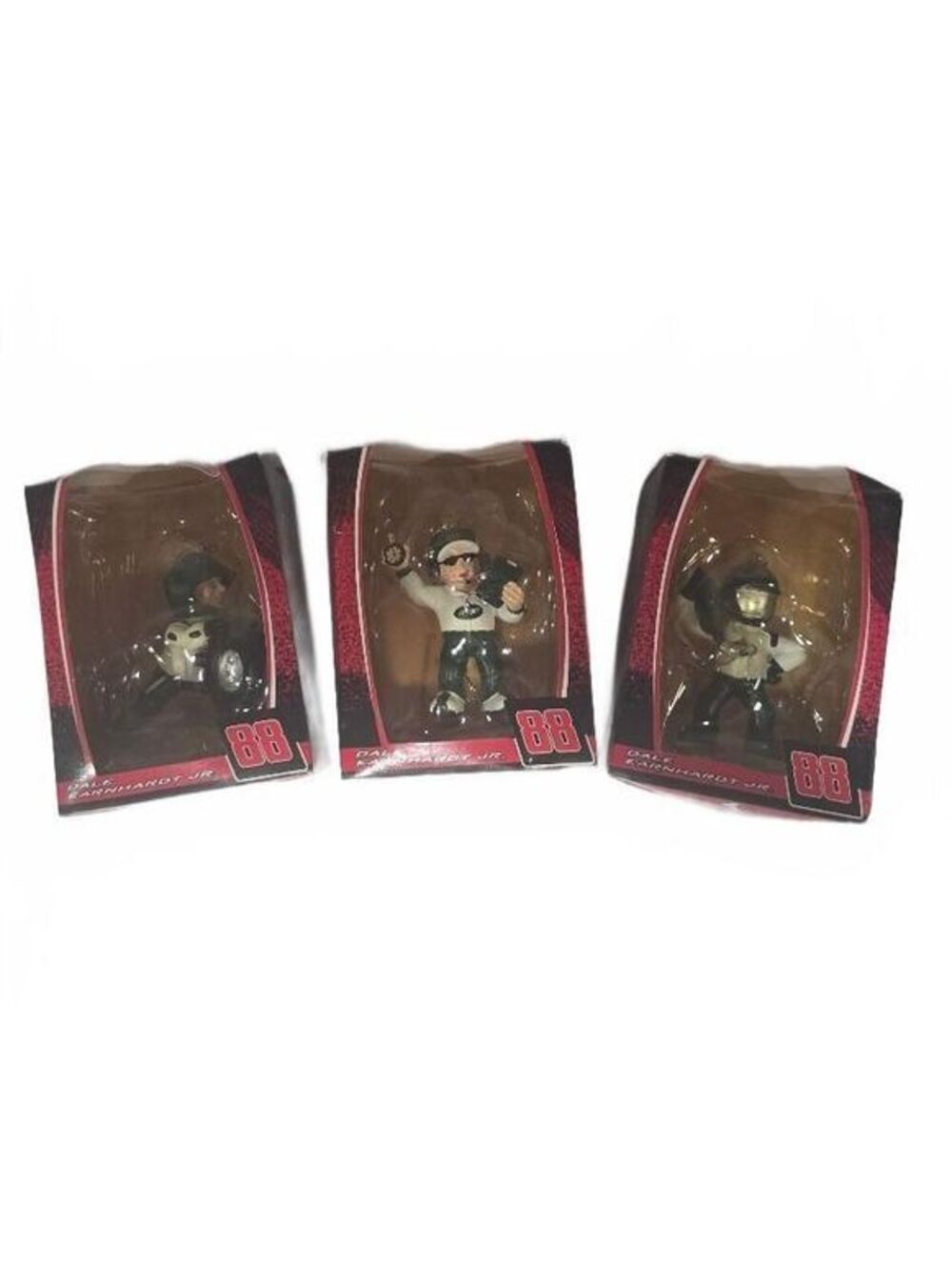 Trevco AMP Energy Dale Earnhardt Jr. NASCAR Collectible Figurine Set of 3